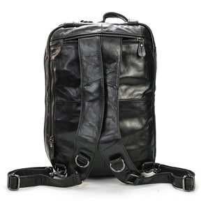 Leather Travel Backpack Shoulder Bag