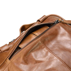 Leather Travel Backpack Shoulder Bag