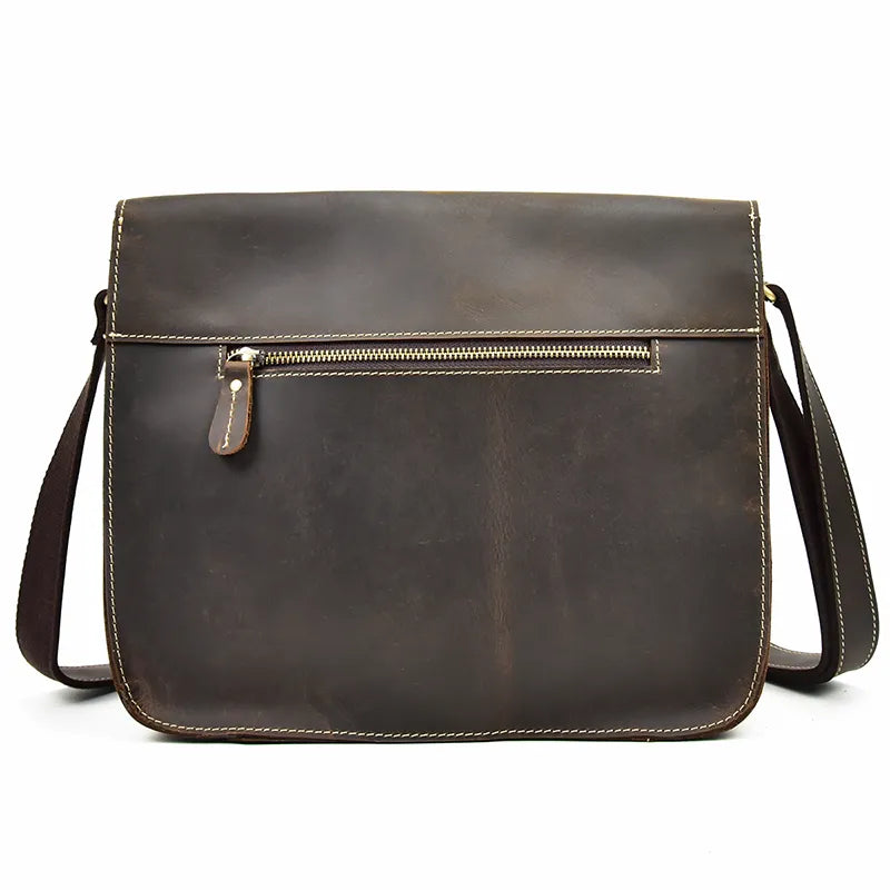 Leather Business Travel Shoulder Bag