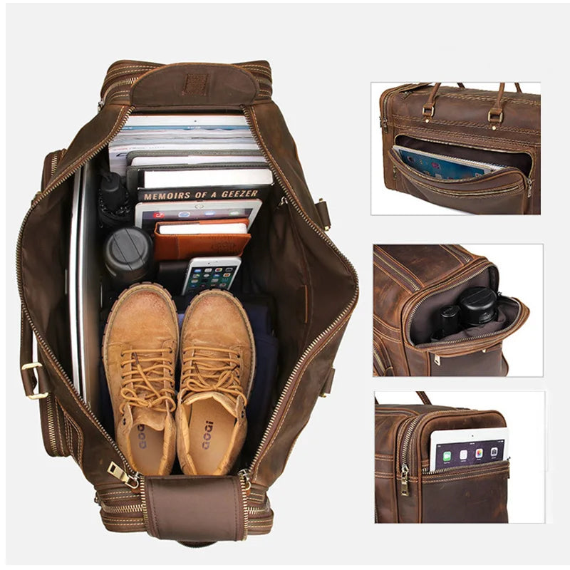 Luggage 24 Leather Travel Bag