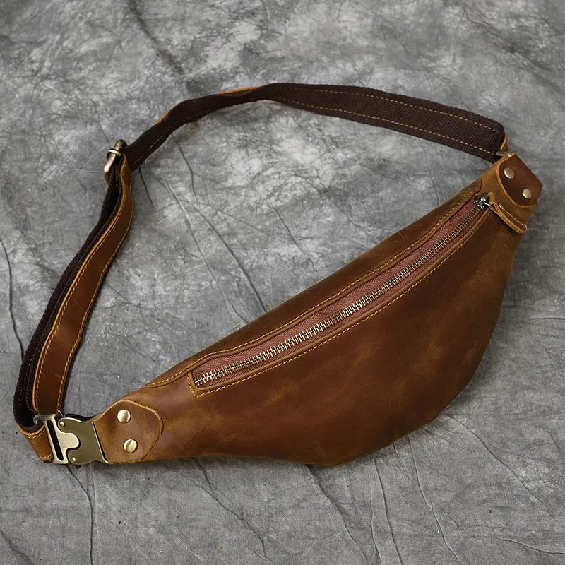 Vintage Leather Belt Bag