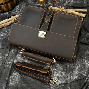 Leather 16" Business Briefcase