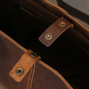 Vintage Leather Shoulder Bag Tote