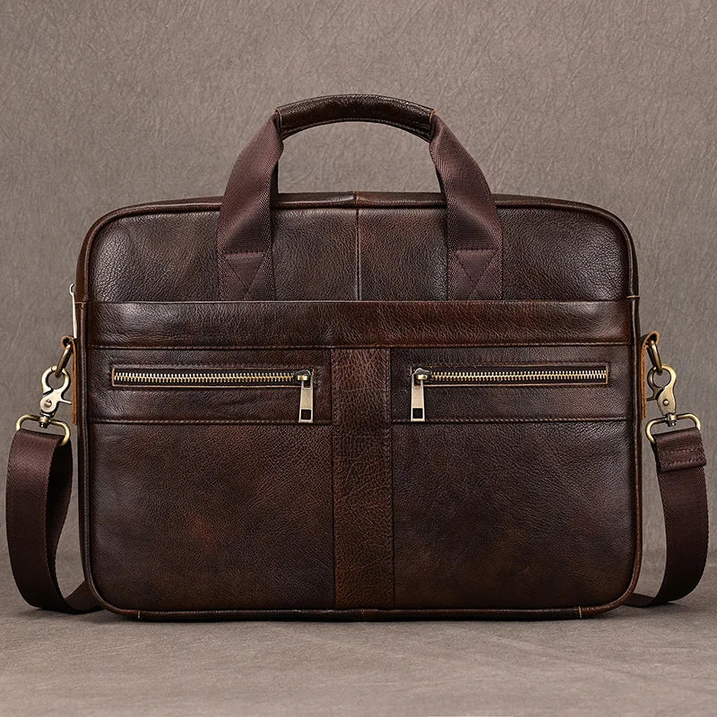 Leather 16" Briefcase Handbag