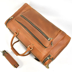 Luggage 24" Leather Travel Bag