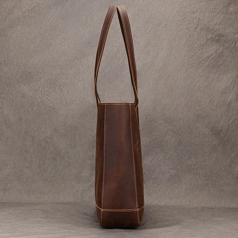 Vintage Leather Shoulder Bag Tote