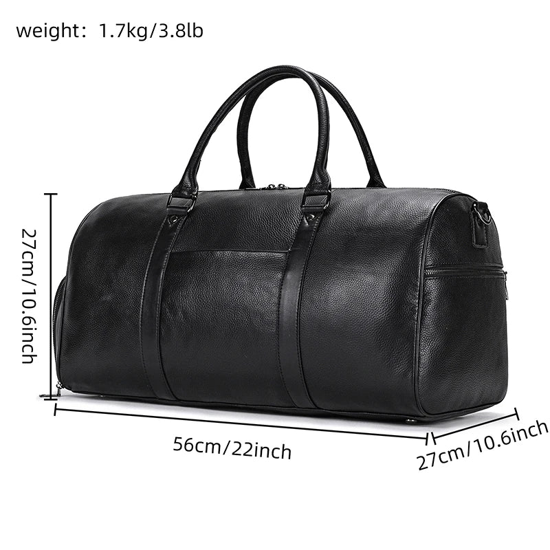 Weekender Duffle 22 Leather Travel Bag