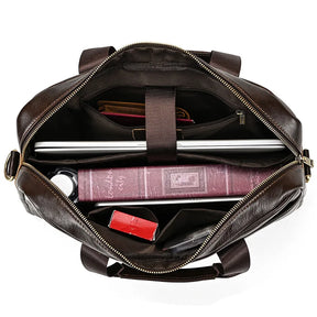 Leather 16" Briefcase Handbag