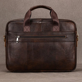 Leather 16" Briefcase Handbag