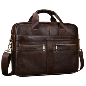 Leather 16" Briefcase Handbag