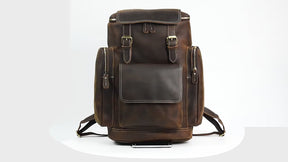 Vintage Leather Travel Backpack